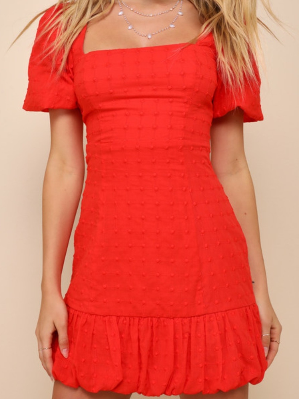 Lulus Summer In Sicily Red Embroidered Lace-up Mini Dress - Size XL